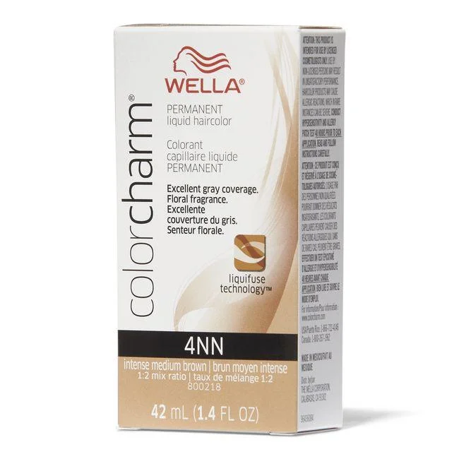 Wella Color Charm 4NN Permanent Liquid Haircolor Intense Medium Brown 1.4Oz