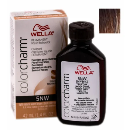 Wella Color Charm 005 Permanent Liquid Haircolor Light Natural Warm Brown - 1.4 Fl Oz