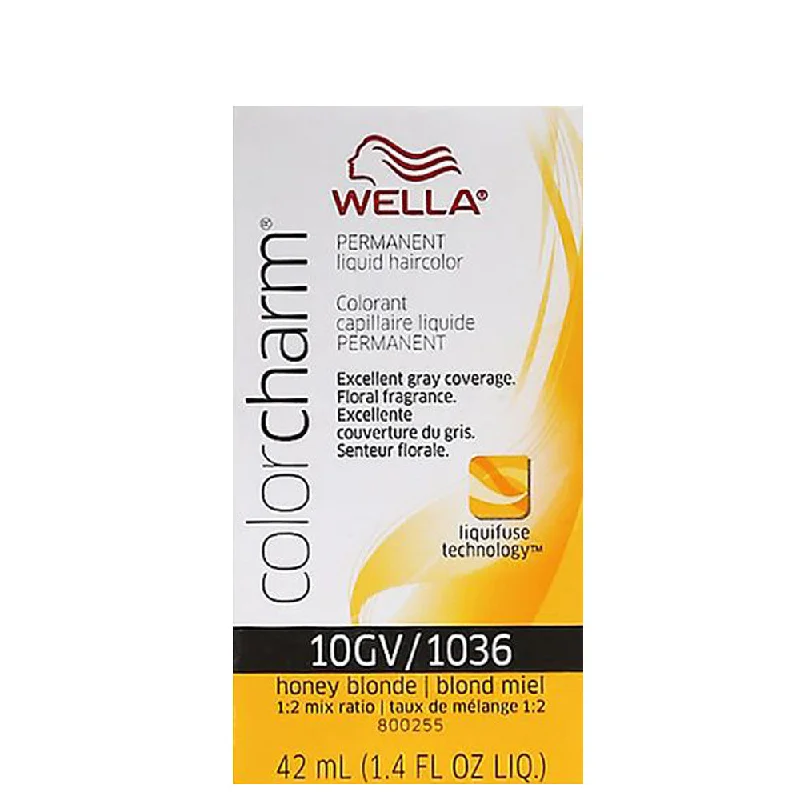 Wella 1036 Honey Blonde Color Charm Liquid Permanent Hair Color 1.4 Oz